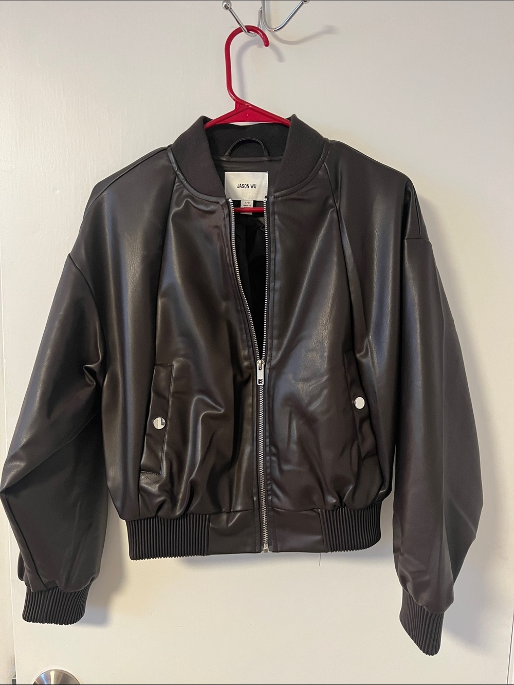 Jason Wu Faux Leather Bomber